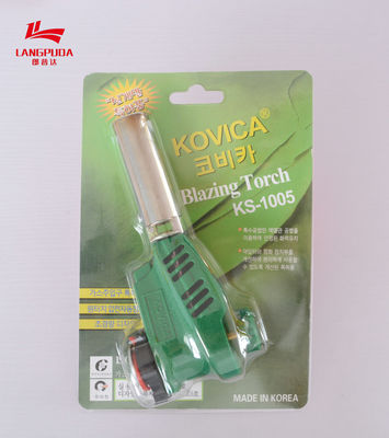 Groene Roestvrij staal Plastic 16cm Gas het Verwarmen Toorts